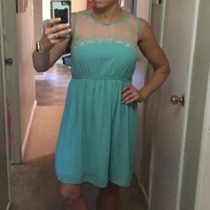 🍁3/$25🍁Charlotte Russe lace top green dress 👗